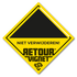 Retourvignet VOID Stickers 83 x 83 mm Nederlands_